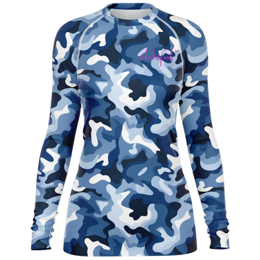 Chokefish™ Long Sleeve Rashguard Camouflage Woman's Shirt-006